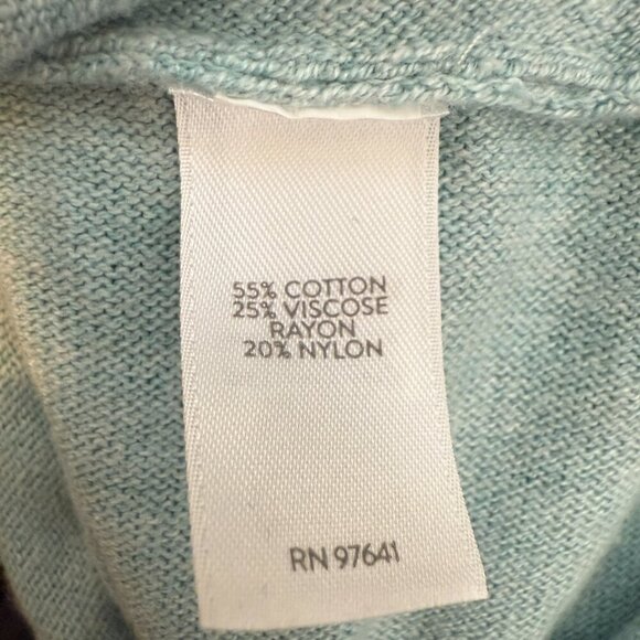 J. Jill Lightweight Wrap Knit Sweater Pullover Women's Small Blue Classic Career - Picture 10 of 11